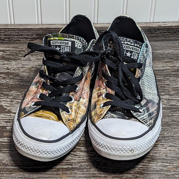 Converse Women's Multicolor Limited Edition Digital Floral Sneaker Size 9.5 - Picture 2 of 6